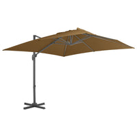 Zwevende Parasol Met Aluminium Paal 4X3 M