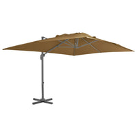 Zwevende Parasol Met Aluminium Paal 4X3 M