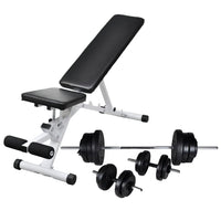 Trainingsbank Met Halterset 60,5 Kg