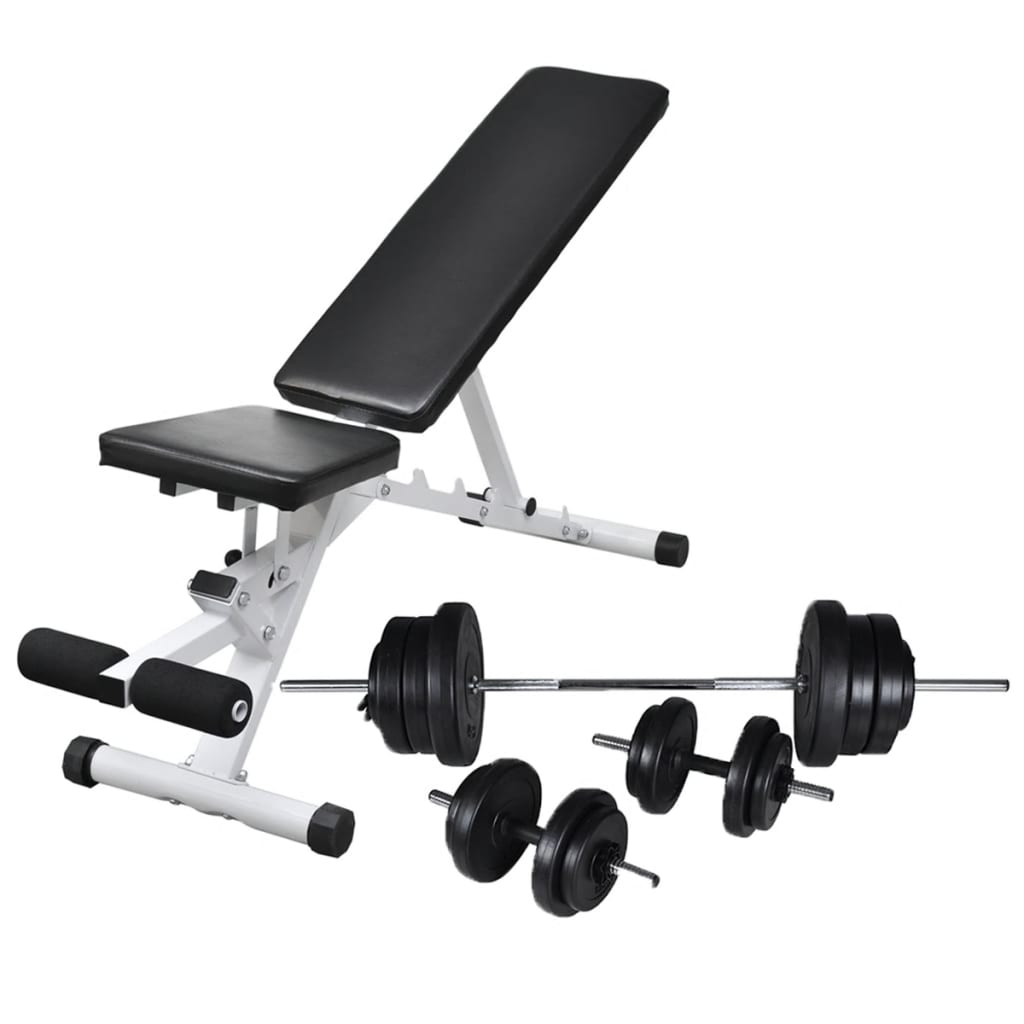 Trainingsbank Met Halterset 60,5 Kg