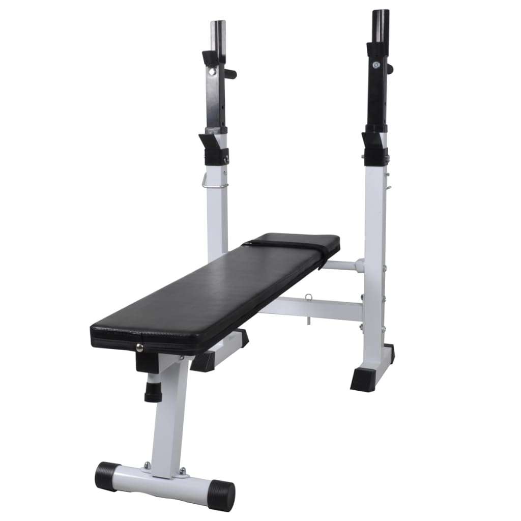 Trainingsbank Met Gewichtenrek En Halterset 60,5 Kg