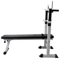 Trainingsbank Met Gewichtenrek En Halterset 60,5 Kg