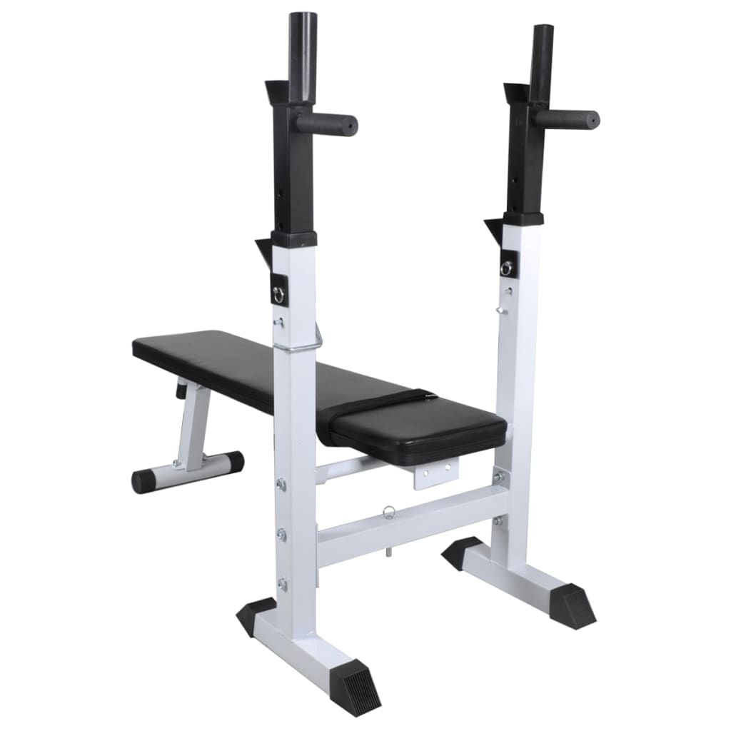 Trainingsbank Met Gewichtenrek En Halterset 60,5 Kg