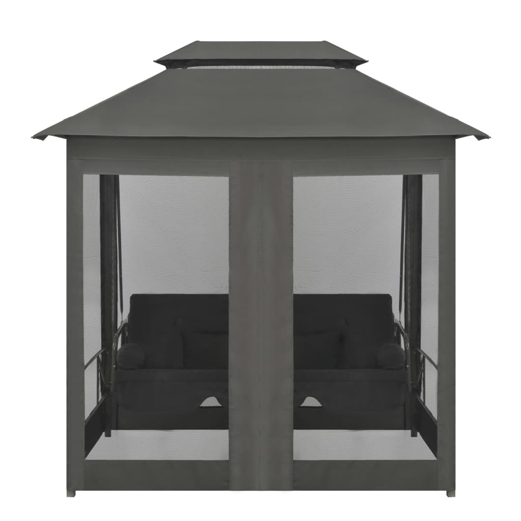 Schommelbank Voor Buiten Met Dak 220X160X240 Cm Staal