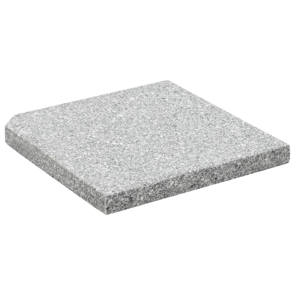 Parasolvoetplaat Vierkant 25 Kg Graniet