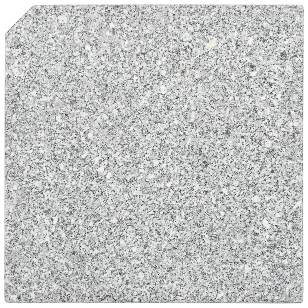 Parasolvoetplaat Vierkant 25 Kg Graniet