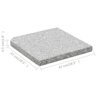 Parasolvoetplaat Vierkant 25 Kg Graniet