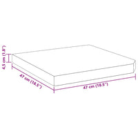 Parasolvoetplaat Vierkant 25 Kg Graniet