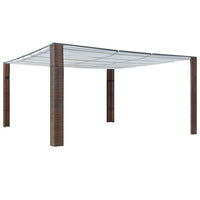 Prieel Met Dak Poly Rattan