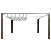Prieel Met Dak Poly Rattan