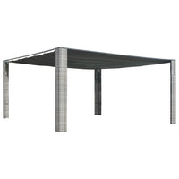 Prieel Met Dak Poly Rattan