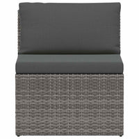 Loungeset Met Kussens 4-Delig Poly Rattan