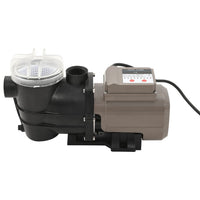 Zwembadpomp Met Timer 0,25 Pk 8000 L/U Zwart
