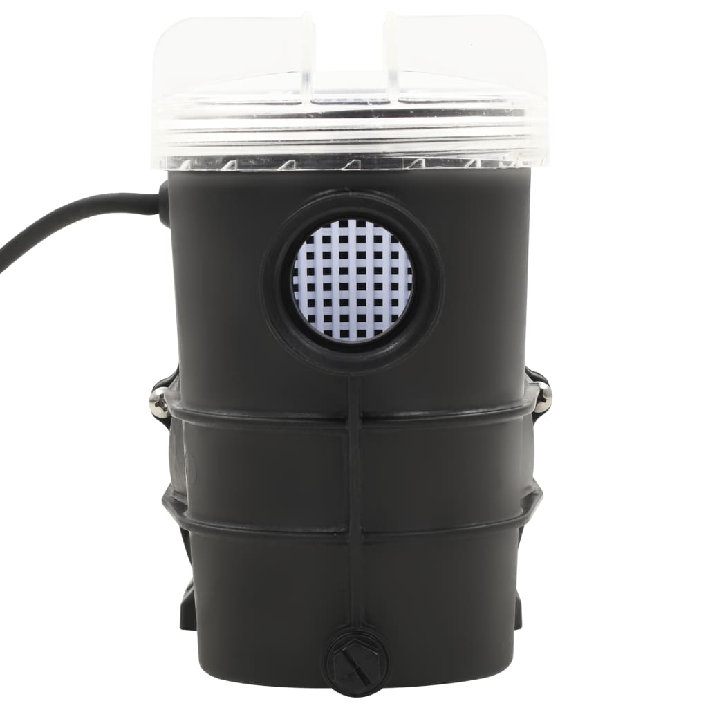 Zwembadpomp Met Timer 0,25 Pk 8000 L/U Zwart