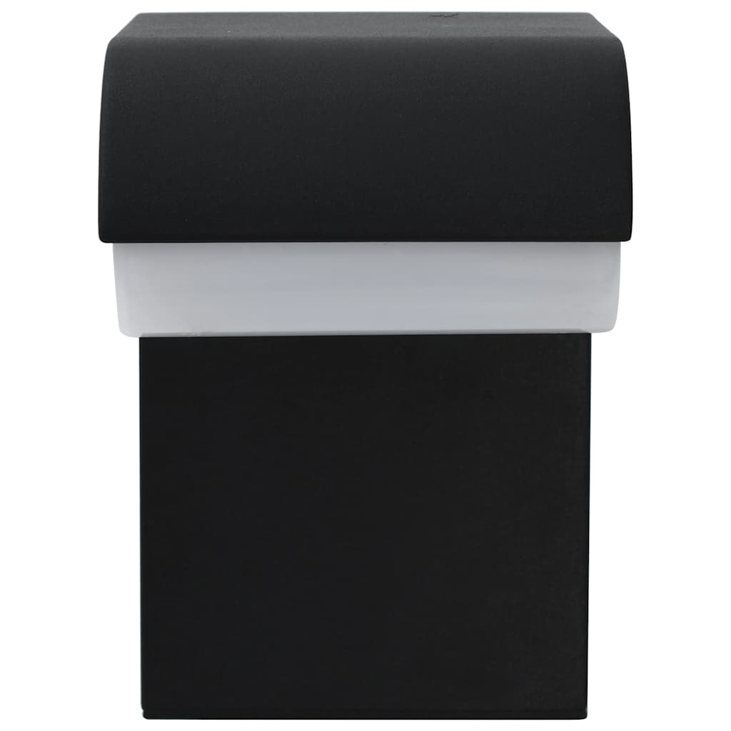 Led-Buitenwandlamp 9 W Ovaal Zwart Zilver
