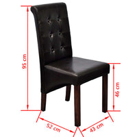 Eetkamerstoelen Kunstleer