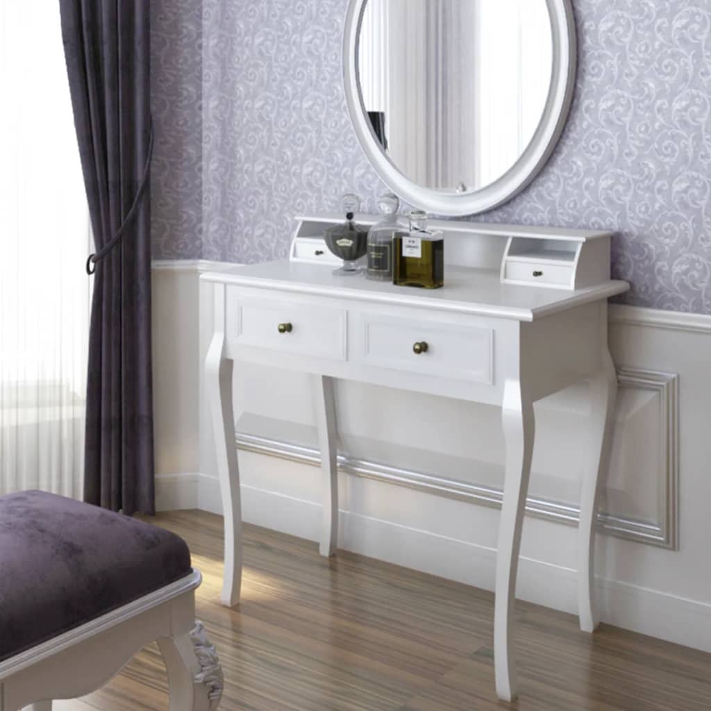 Kaptafel Femke Met Lades Wit