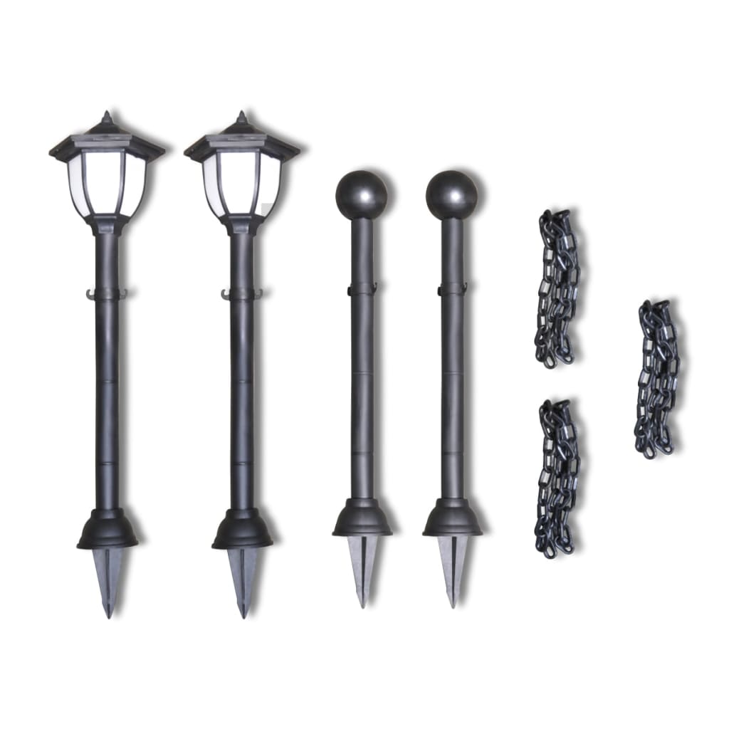 Hekwerk Met 2 Solarlampen