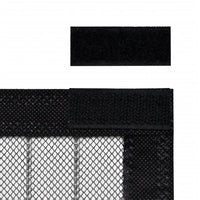 Insectendeurgordijnen 2 St Magnetisch Zwart