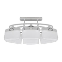 Plafondlamp Met Ellipsvormige Glazen Kappen 6Xe14