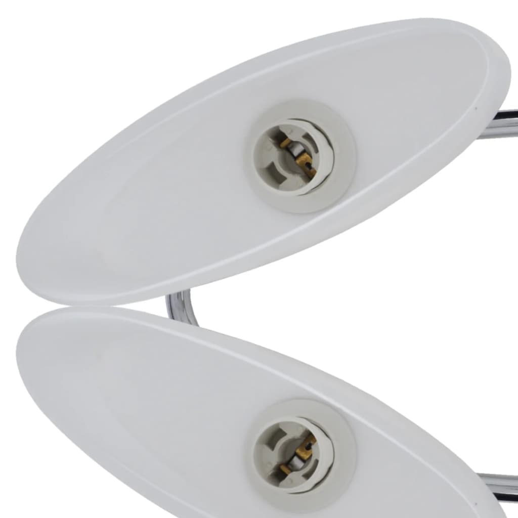 Plafondlamp Met Ellipsvormige Glazen Kappen 6Xe14