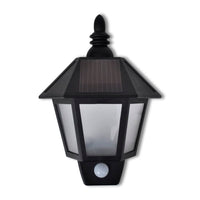 Wandlamp Solar Met Bewegingsensor 2 St Zwart