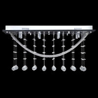 Plafondlamp Met Glinsterende Glas Kristallen Kralen 8Xg9 29 Cm Zwart