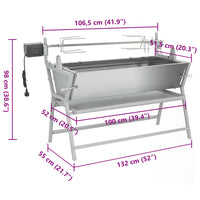 Draaispit Barbecue Ijzer En Roestvrij Staal