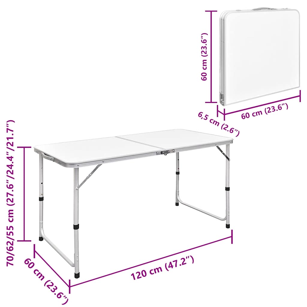 Campingtafel Inklapbaar En Verstelbaar Aluminium