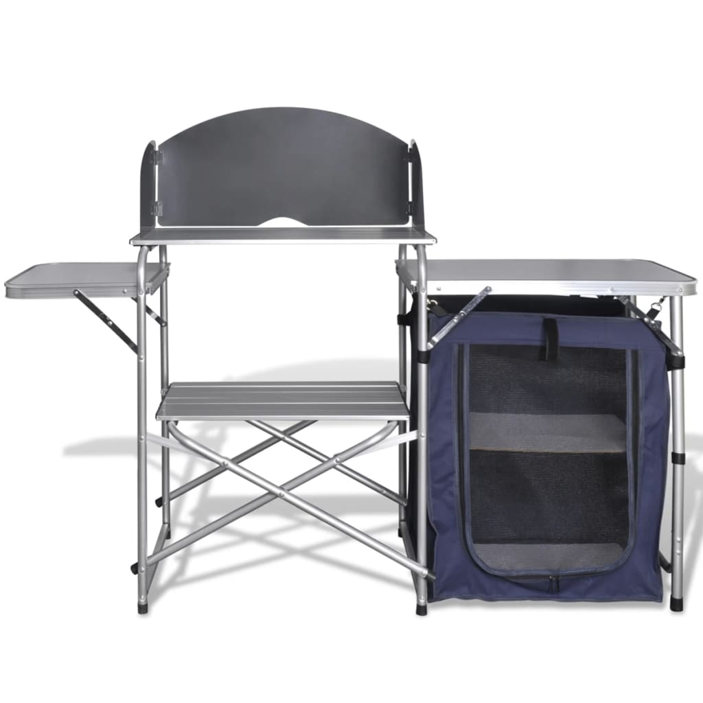 Campingkeuken Inklapbaar Met Windscherm Aluminium