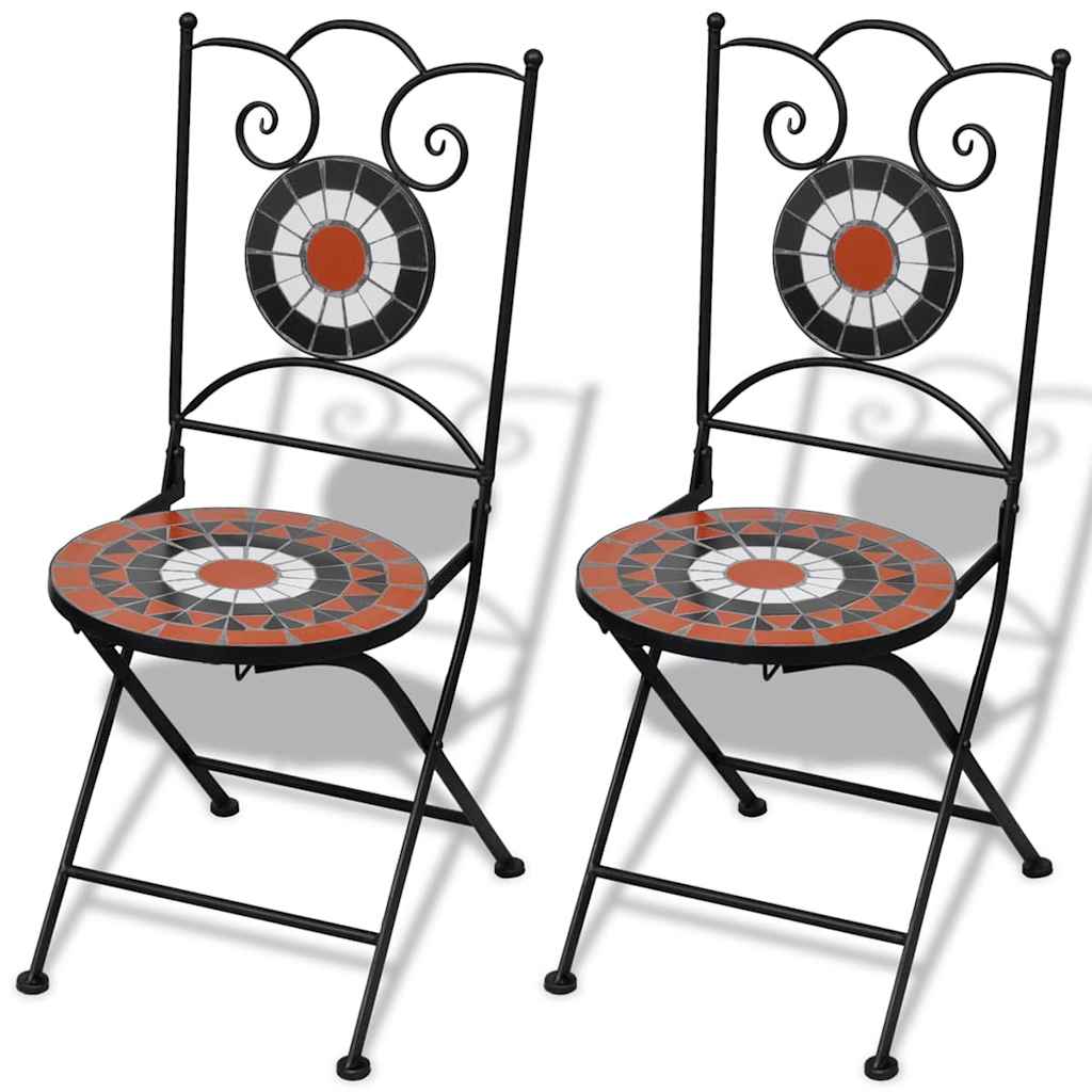 Bistrostoelen Inklapbaar Keramiek Kleurig En