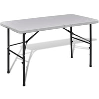 Klaptafel Voor Buiten 122 Cm Hdpe Wit
