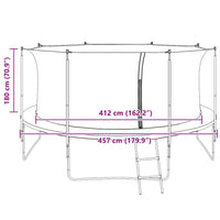 Veiligheidsnet Voor 4,57 M Ronde Trampoline