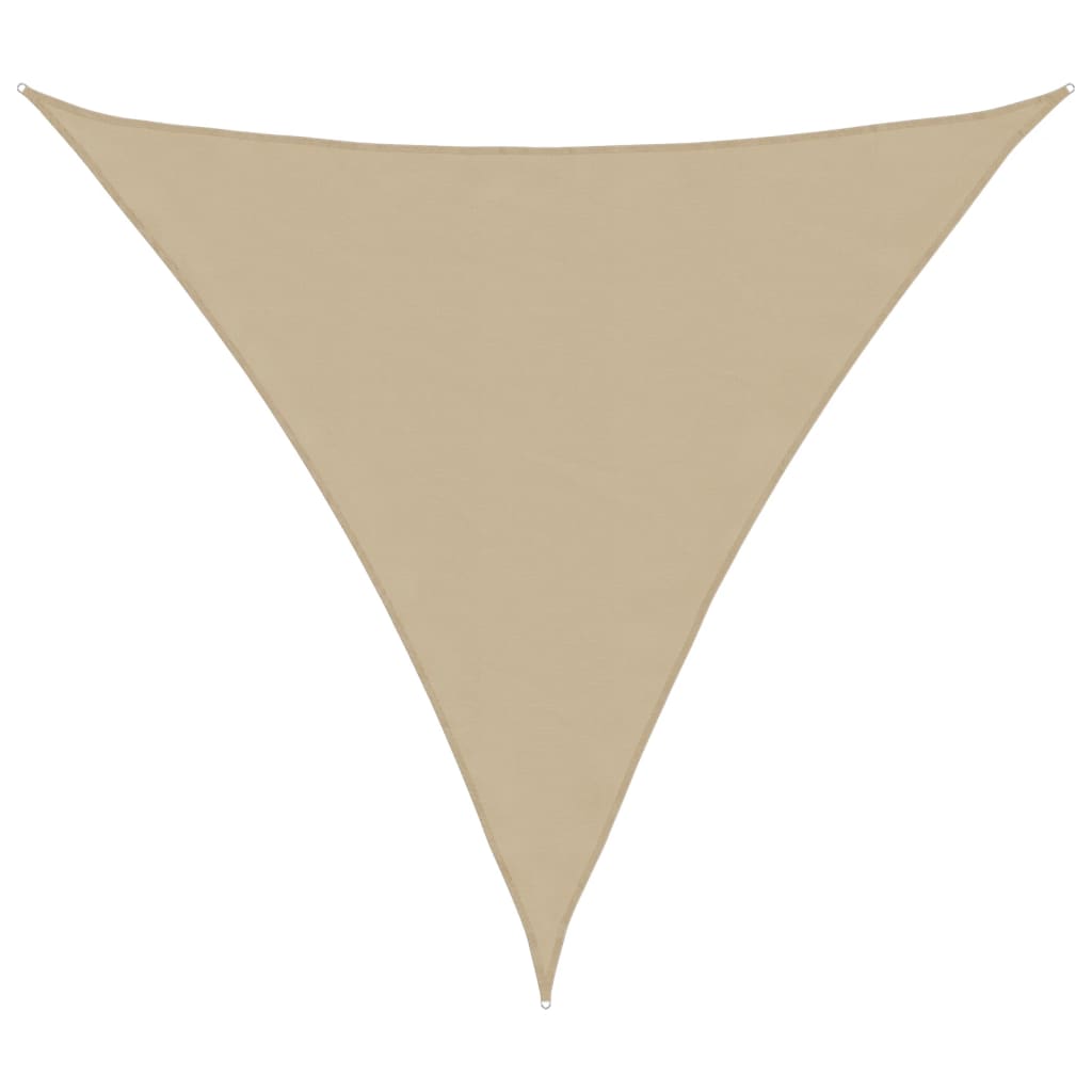 Zonnescherm Driehoekig Oxford Stof Beige