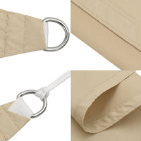 Zonnescherm Driehoekig Oxford Stof Beige