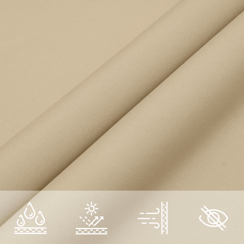 Zonnescherm Driehoekig Oxford Stof Beige