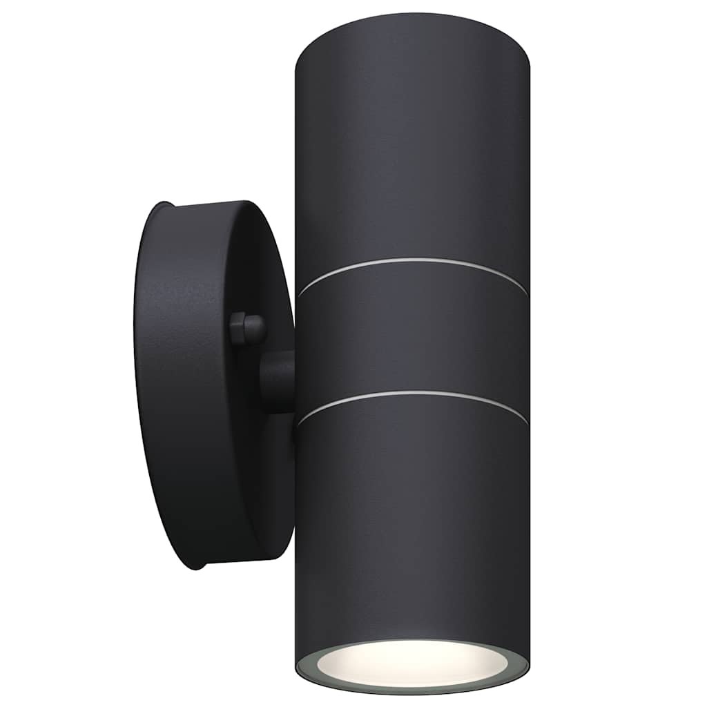 Led-Wandlamp Buiten Op-/Neerwaarts Rvs 2 St
