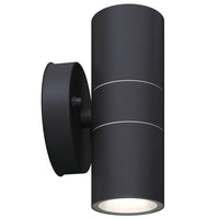 Led-Wandlamp Buiten Op-/Neerwaarts Rvs 2 St