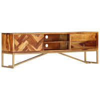 Tv-Meubel 140X30X45 Cm Massief Acaciahout