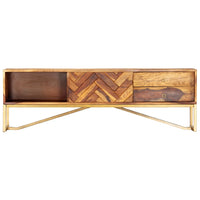 Tv-Meubel 140X30X45 Cm Massief Acaciahout