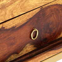 Tv-Meubel 140X30X45 Cm Massief Acaciahout