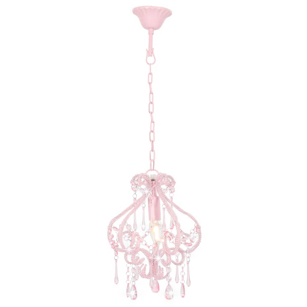 Plafondlamp Met Kralen Rond E14