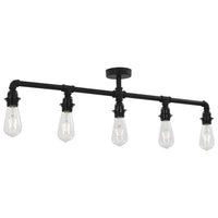 Plafondlamp 5Xe27 Zwart
