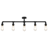 Plafondlamp 5Xe27 Zwart