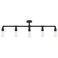 Plafondlamp 5Xe27 Zwart