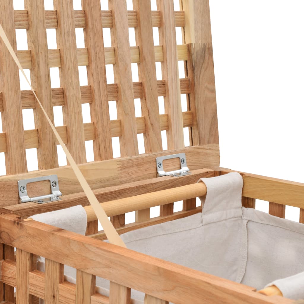 Wasmand Massief Walnotenhout