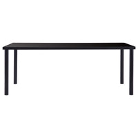 Eettafel Gehard Glas Zwart
