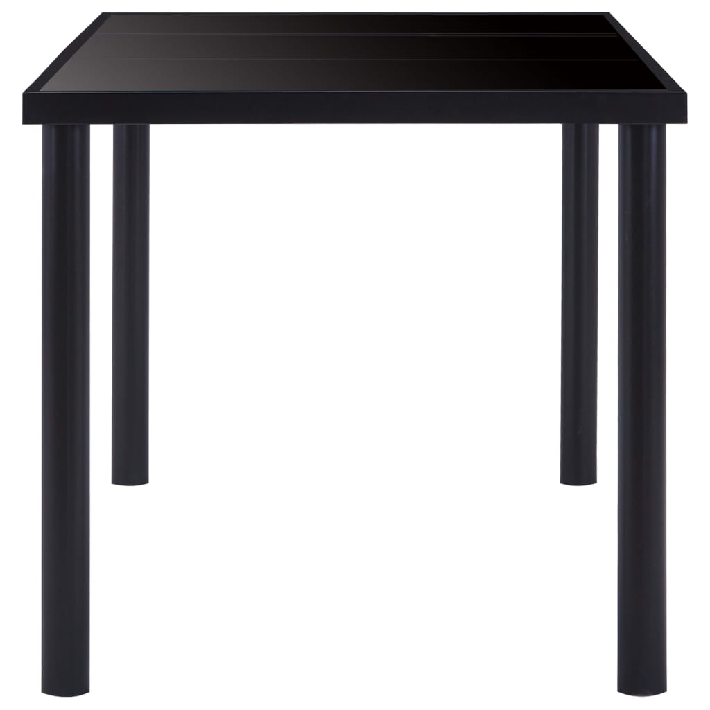 Eettafel Gehard Glas Zwart