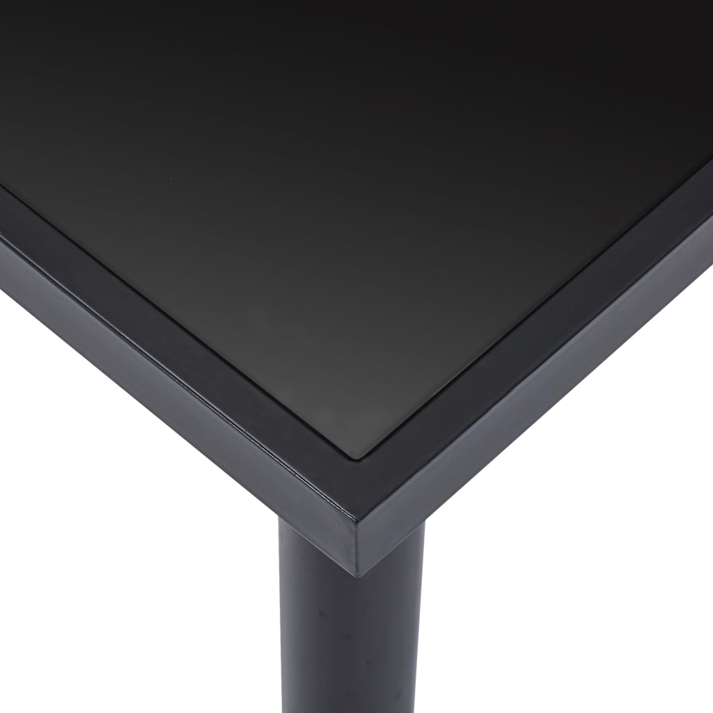 Eettafel Gehard Glas Zwart