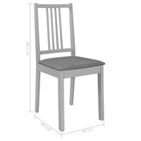 Eetkamerstoelen Met Kussens Massief Hout